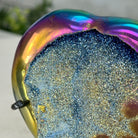 Rainbow Aura Amethyst Heart on a Metal Stand, 0.4 lbs & 3.5" Tall #5463RA-013 - Brazil GemsBrazil GemsRainbow Aura Amethyst Heart on a Metal Stand, 0.4 lbs & 3.5" Tall #5463RA-013Hearts5463RA-013