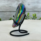 Rainbow Aura Amethyst Heart on a Metal Stand, 0.4 lbs & 3.5" Tall #5463RA-013 - Brazil GemsBrazil GemsRainbow Aura Amethyst Heart on a Metal Stand, 0.4 lbs & 3.5" Tall #5463RA-013Hearts5463RA-013