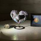 Rainbow Aura Amethyst Heart on a Metal Stand, 0.4 lbs & 3.8" Tall #5463RA-014 - Brazil GemsBrazil GemsRainbow Aura Amethyst Heart on a Metal Stand, 0.4 lbs & 3.8" Tall #5463RA-014Hearts5463RA-014