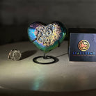 Rainbow Aura Amethyst Heart on a Metal Stand, 0.8 lbs & 3.8" Tall #5463RA-020 - Brazil GemsBrazil GemsRainbow Aura Amethyst Heart on a Metal Stand, 0.8 lbs & 3.8" Tall #5463RA-020Hearts5463RA-020