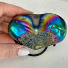 Rainbow Aura Amethyst Heart on a Metal Stand, 0.8 lbs & 3.8" Tall #5463RA-020 - Brazil GemsBrazil GemsRainbow Aura Amethyst Heart on a Metal Stand, 0.8 lbs & 3.8" Tall #5463RA-020Hearts5463RA-020
