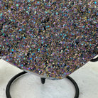 Rainbow Aura Amethyst Heart on a Metal Stand, 1.2 lbs & 4.25" Tall, Model #5463AU-010 by Brazil Gems - Brazil GemsBrazil GemsRainbow Aura Amethyst Heart on a Metal Stand, 1.2 lbs & 4.25" Tall, Model #5463AU-010 by Brazil GemsHearts5463AU-010