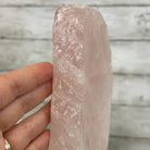 Rose Quartz Polished Slice with Rough Edges on a Wood Base Model 12.25" Tall Model #6100RQ-044 by Brazil Gems - Brazil GemsBrazil GemsRose Quartz Polished Slice with Rough Edges on a Wood Base Model 12.25" Tall Model #6100RQ-044 by Brazil GemsSlices on Wood Bases6100RQ-044