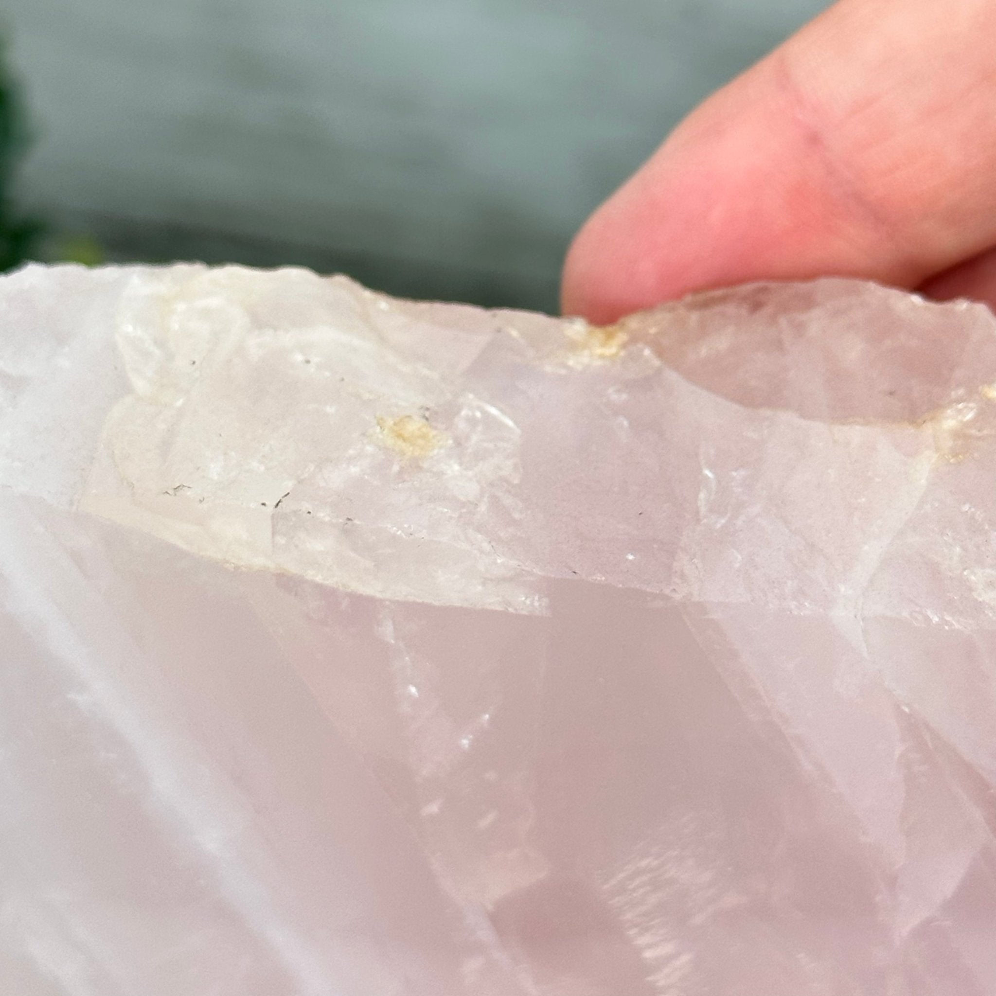 Rose Quartz Polished Slice with Rough Edges on a Wood Base Model 8" Tall Model #6100RQ-049 by Brazil Gems - Brazil GemsBrazil GemsRose Quartz Polished Slice with Rough Edges on a Wood Base Model 8" Tall Model #6100RQ-049 by Brazil GemsSlices on Wood Bases6100RQ-049