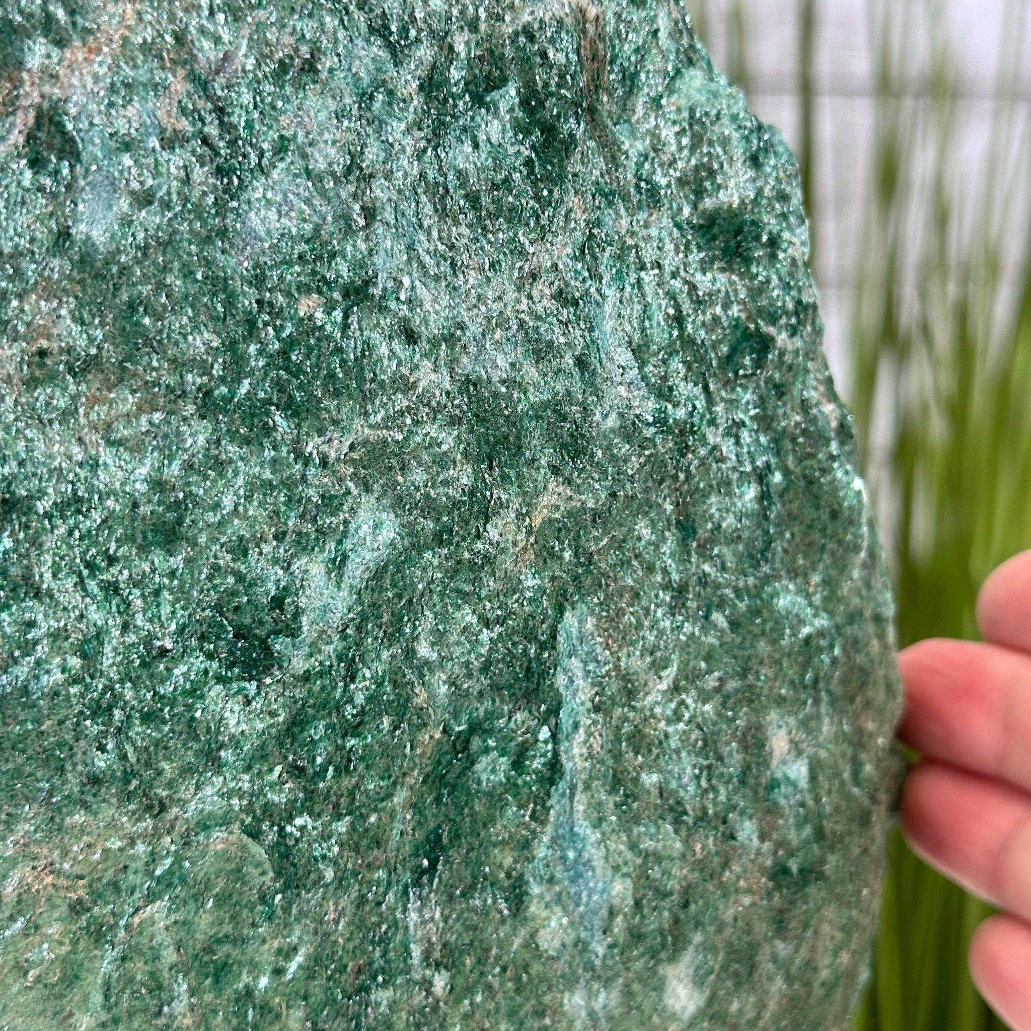 Rough Fuchsite Freeform Gemstone, 48.5 lbs & 14” tall #3302FS-002 - Brazil GemsBrazil GemsRough Fuchsite Freeform Gemstone, 48.5 lbs & 14” tall #3302FS-002Freeform & Unique Shapes3302FS-002