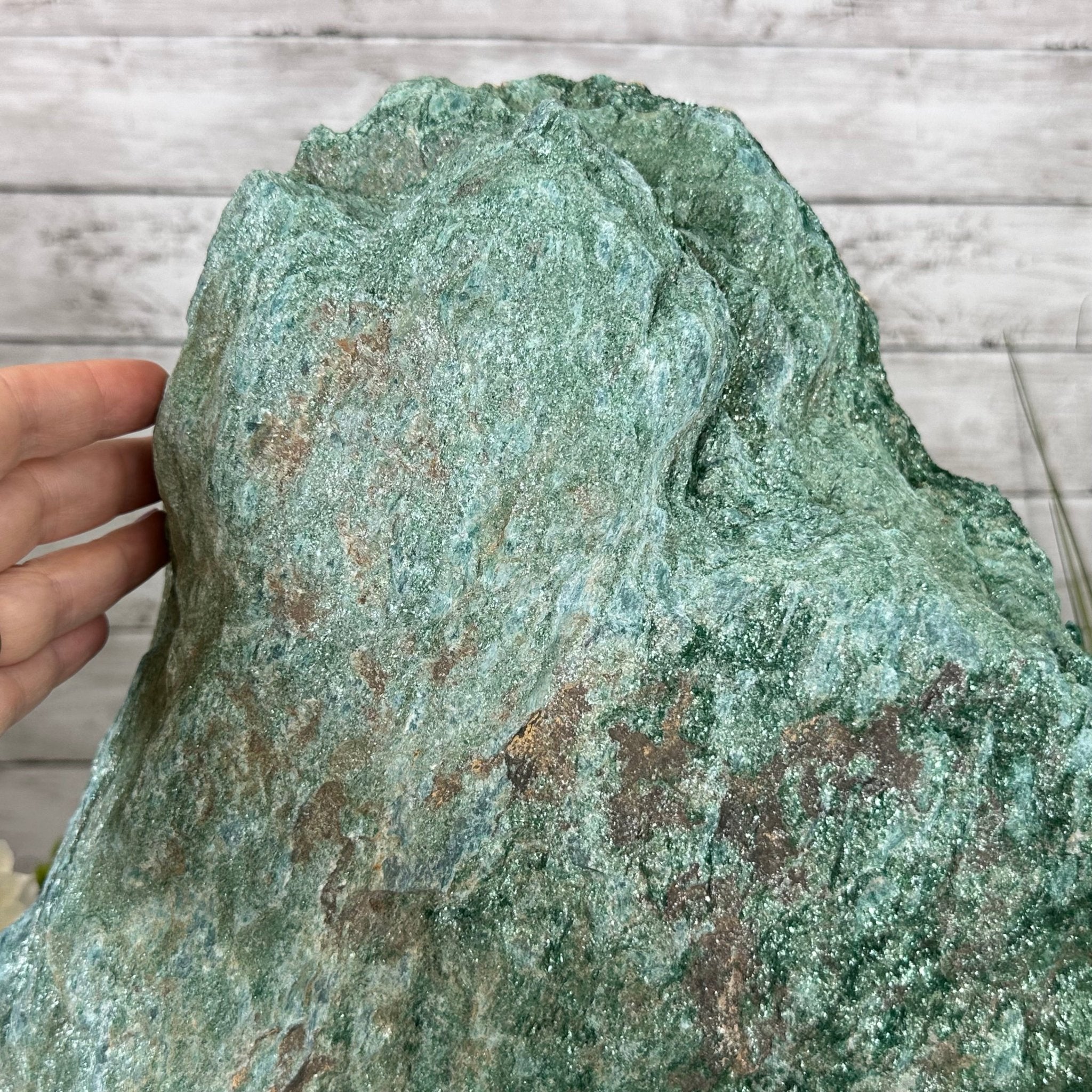 Rough Fuchsite Freeform Gemstone, 48.5 lbs & 14” tall #3302FS-002 - Brazil GemsBrazil GemsRough Fuchsite Freeform Gemstone, 48.5 lbs & 14” tall #3302FS-002Freeform & Unique Shapes3302FS-002