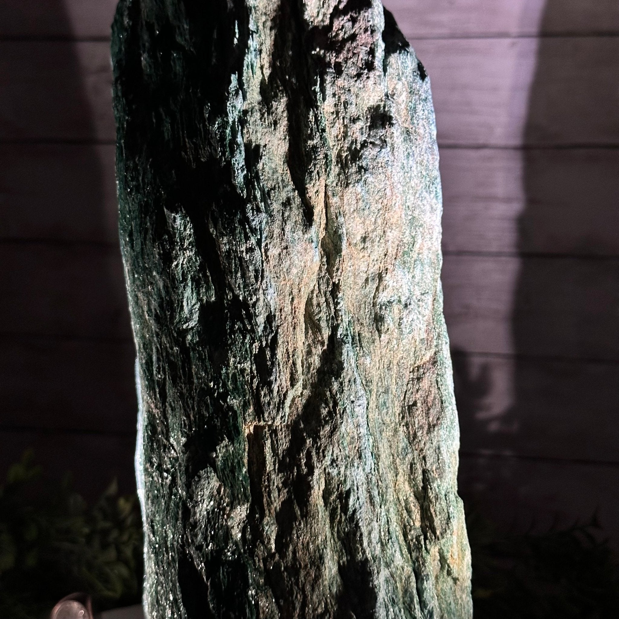 Rough Fuchsite Freeform Gemstone, 48.5 lbs & 14” tall #3302FS-002 - Brazil GemsBrazil GemsRough Fuchsite Freeform Gemstone, 48.5 lbs & 14” tall #3302FS-002Freeform & Unique Shapes3302FS-002