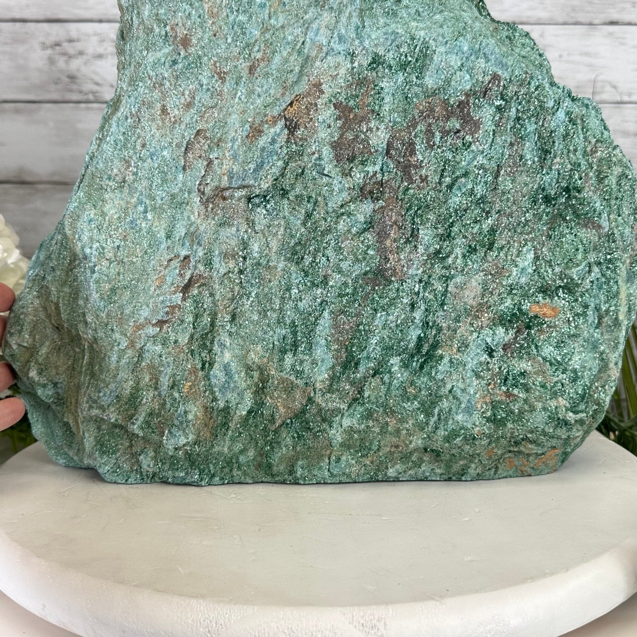 Rough Fuchsite Freeform Gemstone, 48.5 lbs & 14” tall #3302FS-002 - Brazil GemsBrazil GemsRough Fuchsite Freeform Gemstone, 48.5 lbs & 14” tall #3302FS-002Freeform & Unique Shapes3302FS-002