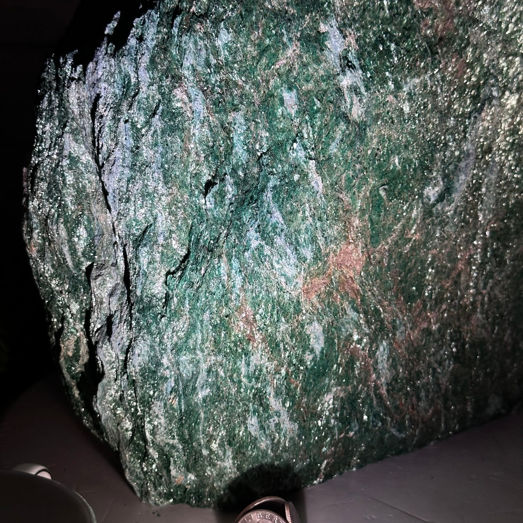 Rough Fuchsite Freeform Gemstone, 48.5 lbs & 14” tall #3302FS-002 - Brazil GemsBrazil GemsRough Fuchsite Freeform Gemstone, 48.5 lbs & 14” tall #3302FS-002Freeform & Unique Shapes3302FS-002