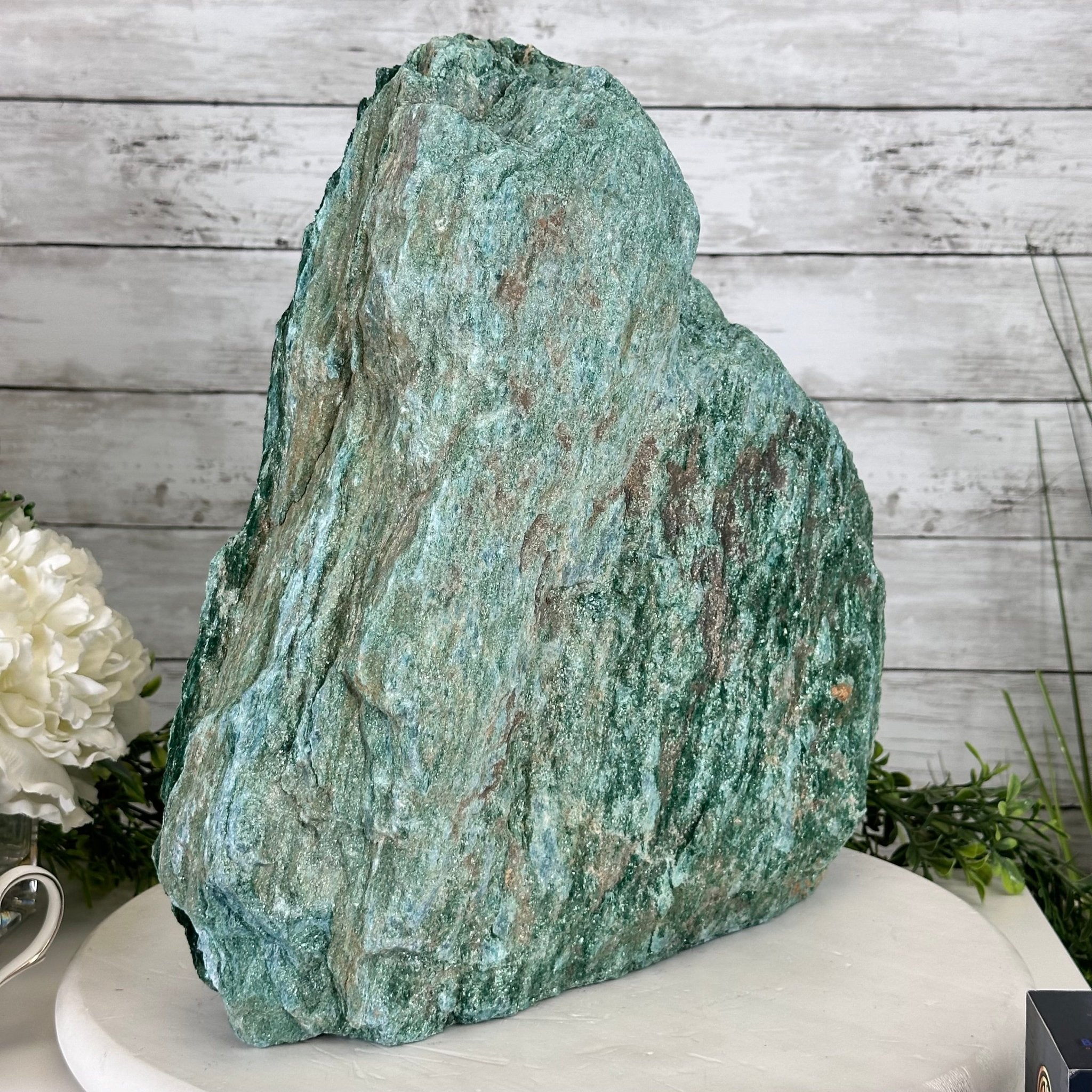 Rough Fuchsite Freeform Gemstone, 48.5 lbs & 14” tall #3302FS-002 - Brazil GemsBrazil GemsRough Fuchsite Freeform Gemstone, 48.5 lbs & 14” tall #3302FS-002Freeform & Unique Shapes3302FS-002