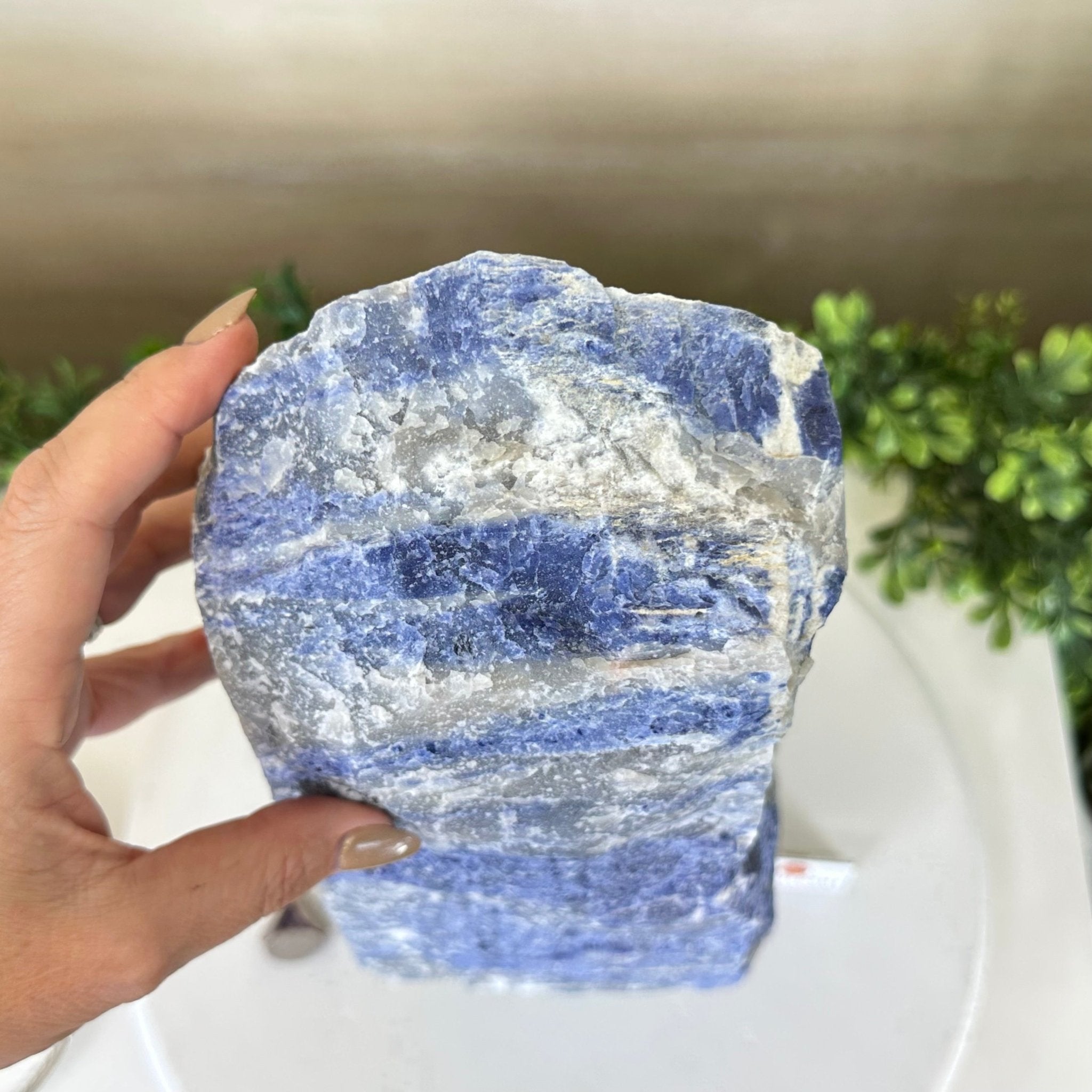 Rough Sodalite Freeform Gemstone, 25.6 lbs & 17.4” Tall 3302SO - 003 - Brazil GemsBrazil GemsRough Sodalite Freeform Gemstone, 25.6 lbs & 17.4” Tall 3302SO - 003Freeform & Unique Shapes3302SO - 003