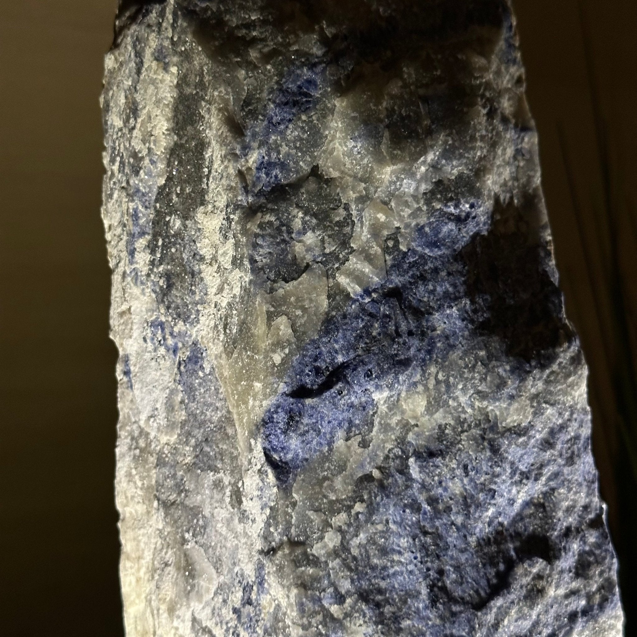 Rough Sodalite Freeform Gemstone, 25.6 lbs & 17.4” Tall 3302SO - 003 - Brazil GemsBrazil GemsRough Sodalite Freeform Gemstone, 25.6 lbs & 17.4” Tall 3302SO - 003Freeform & Unique Shapes3302SO - 003