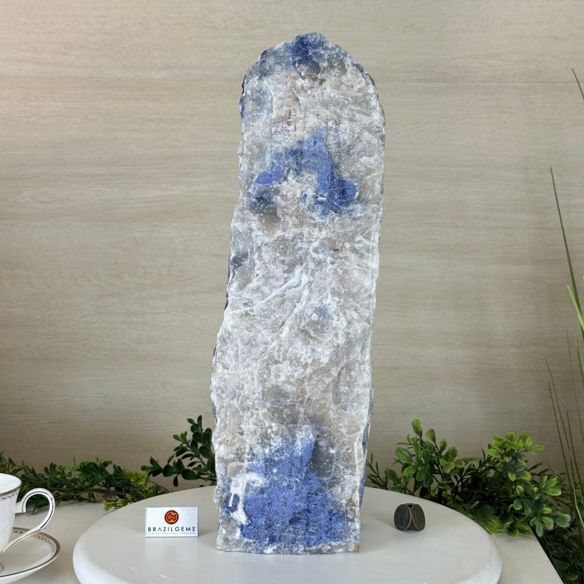 Rough Sodalite Freeform Gemstone, 25.6 lbs & 17.4” Tall 3302SO - 003 - Brazil GemsBrazil GemsRough Sodalite Freeform Gemstone, 25.6 lbs & 17.4” Tall 3302SO - 003Freeform & Unique Shapes3302SO - 003