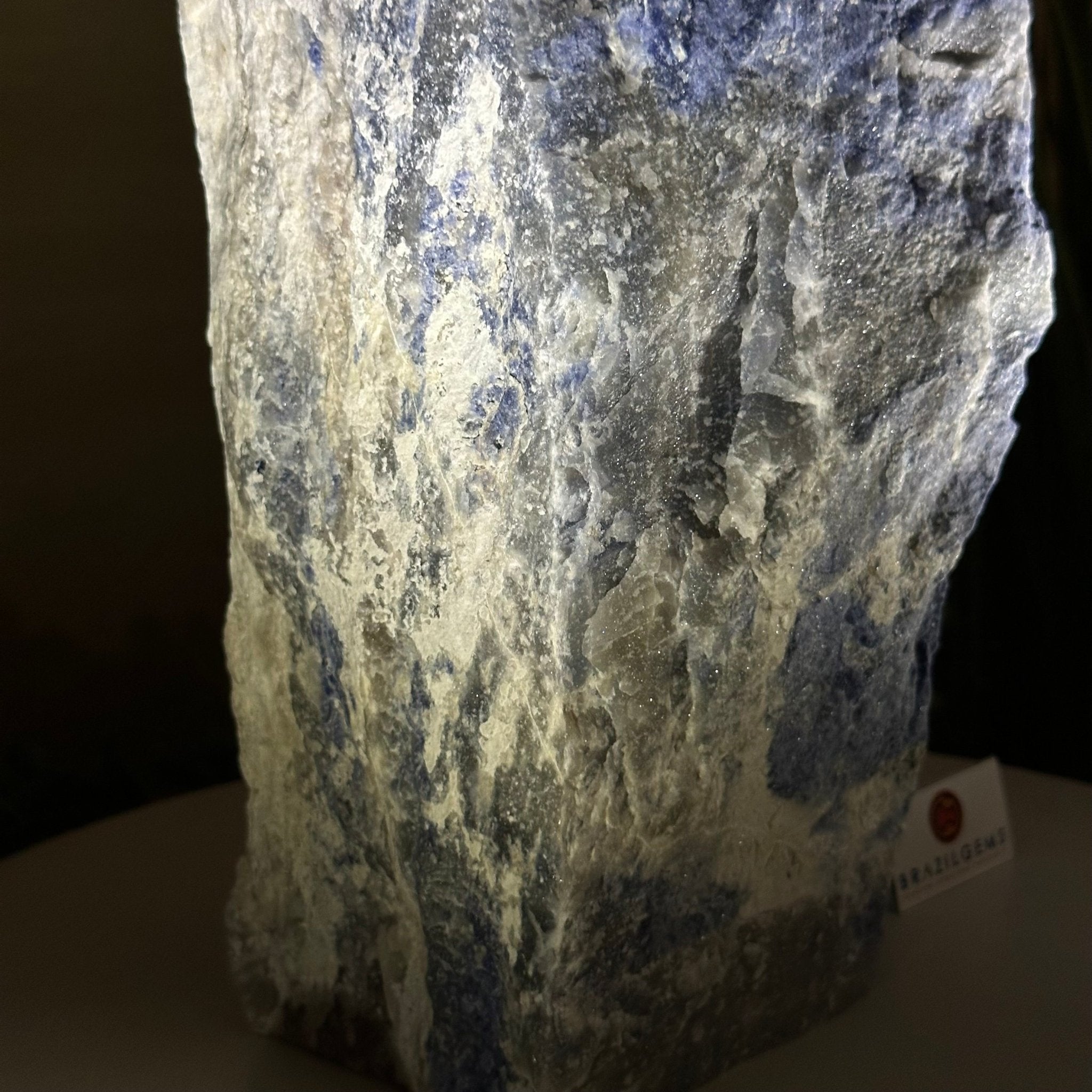 Rough Sodalite Freeform Gemstone, 25.6 lbs & 17.4” Tall 3302SO - 003 - Brazil GemsBrazil GemsRough Sodalite Freeform Gemstone, 25.6 lbs & 17.4” Tall 3302SO - 003Freeform & Unique Shapes3302SO - 003