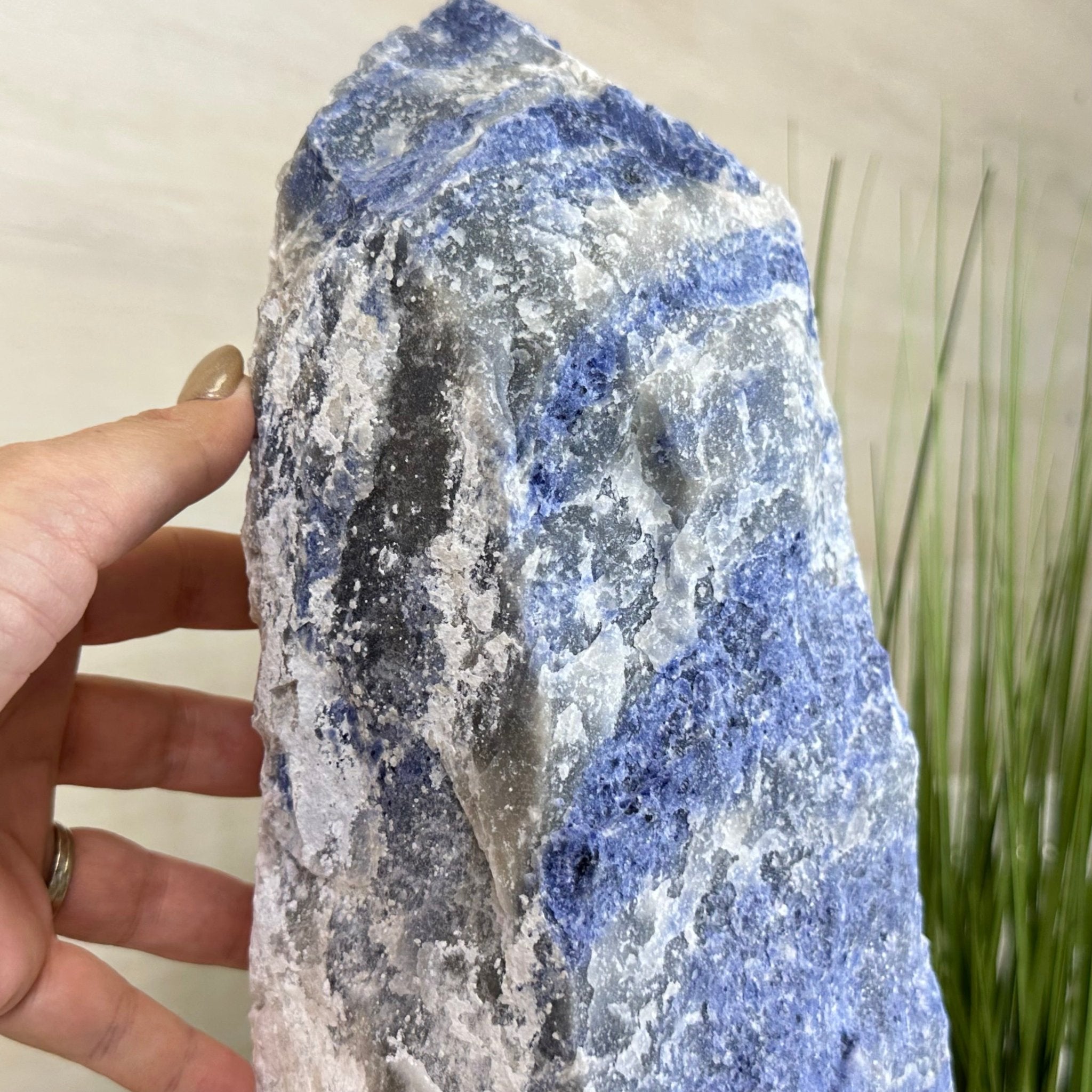Rough Sodalite Freeform Gemstone, 25.6 lbs & 17.4” Tall 3302SO - 003 - Brazil GemsBrazil GemsRough Sodalite Freeform Gemstone, 25.6 lbs & 17.4” Tall 3302SO - 003Freeform & Unique Shapes3302SO - 003