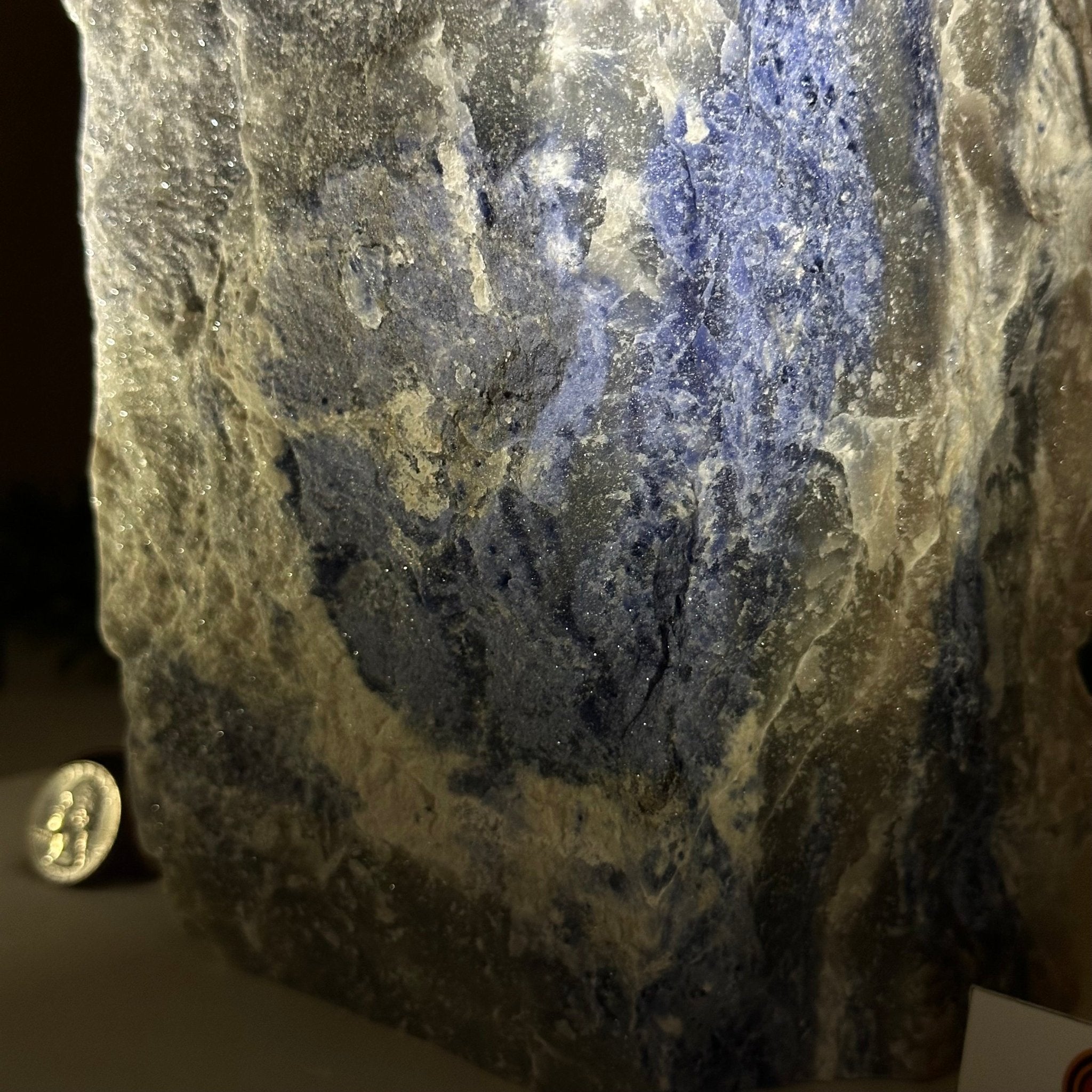 Rough Sodalite Freeform Gemstone, 25.6 lbs & 17.4” Tall 3302SO - 003 - Brazil GemsBrazil GemsRough Sodalite Freeform Gemstone, 25.6 lbs & 17.4” Tall 3302SO - 003Freeform & Unique Shapes3302SO - 003