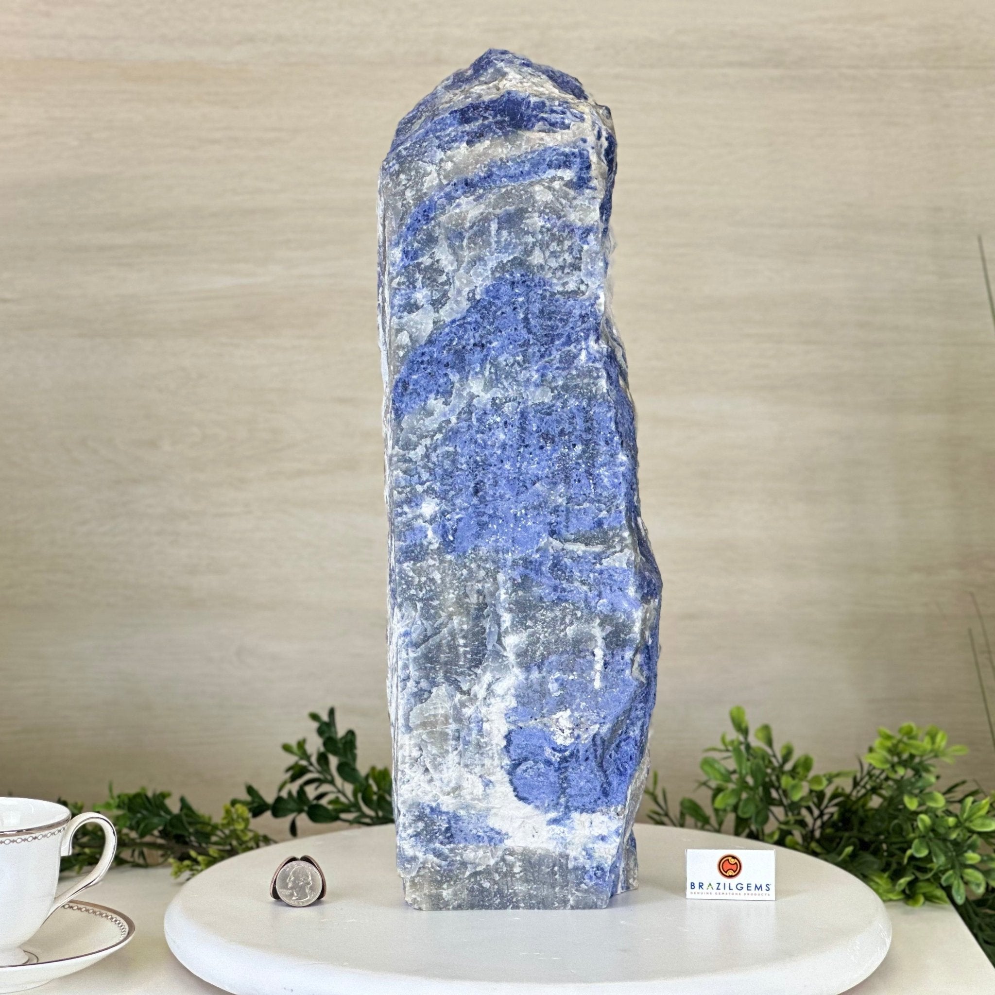 Rough Sodalite Freeform Gemstone, 25.6 lbs & 17.4” Tall 3302SO - 003 - Brazil GemsBrazil GemsRough Sodalite Freeform Gemstone, 25.6 lbs & 17.4” Tall 3302SO - 003Freeform & Unique Shapes3302SO - 003