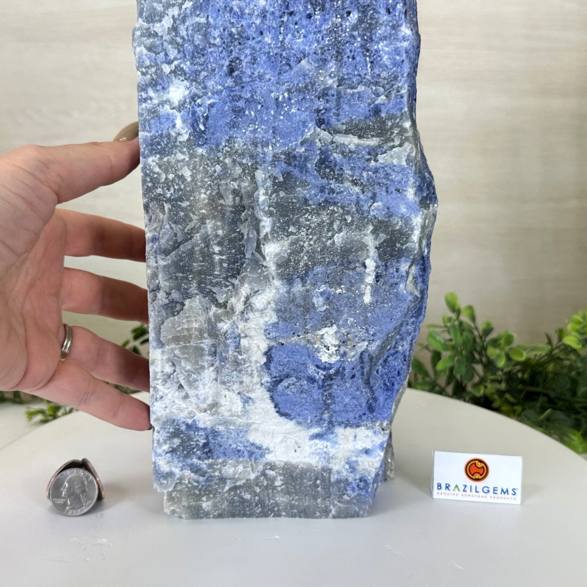 Rough Sodalite Freeform Gemstone, 25.6 lbs & 17.4” Tall 3302SO - 003 - Brazil GemsBrazil GemsRough Sodalite Freeform Gemstone, 25.6 lbs & 17.4” Tall 3302SO - 003Freeform & Unique Shapes3302SO - 003