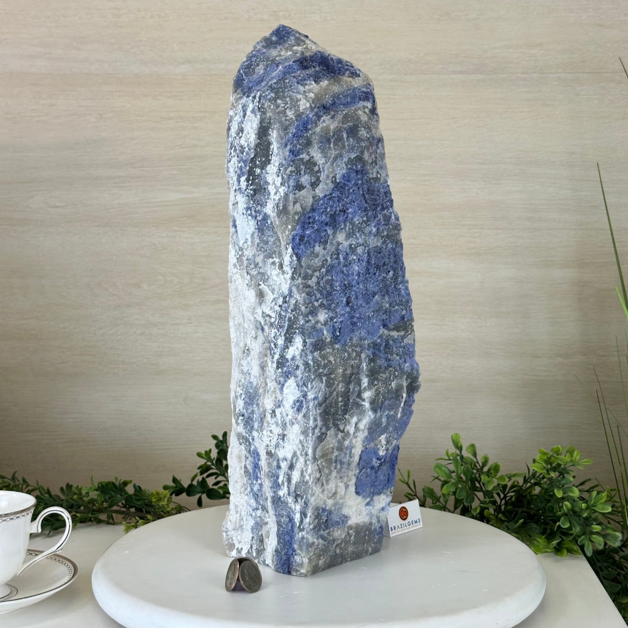 Rough Sodalite Freeform Gemstone, 25.6 lbs & 17.4” Tall 3302SO - 003 - Brazil GemsBrazil GemsRough Sodalite Freeform Gemstone, 25.6 lbs & 17.4” Tall 3302SO - 003Freeform & Unique Shapes3302SO - 003