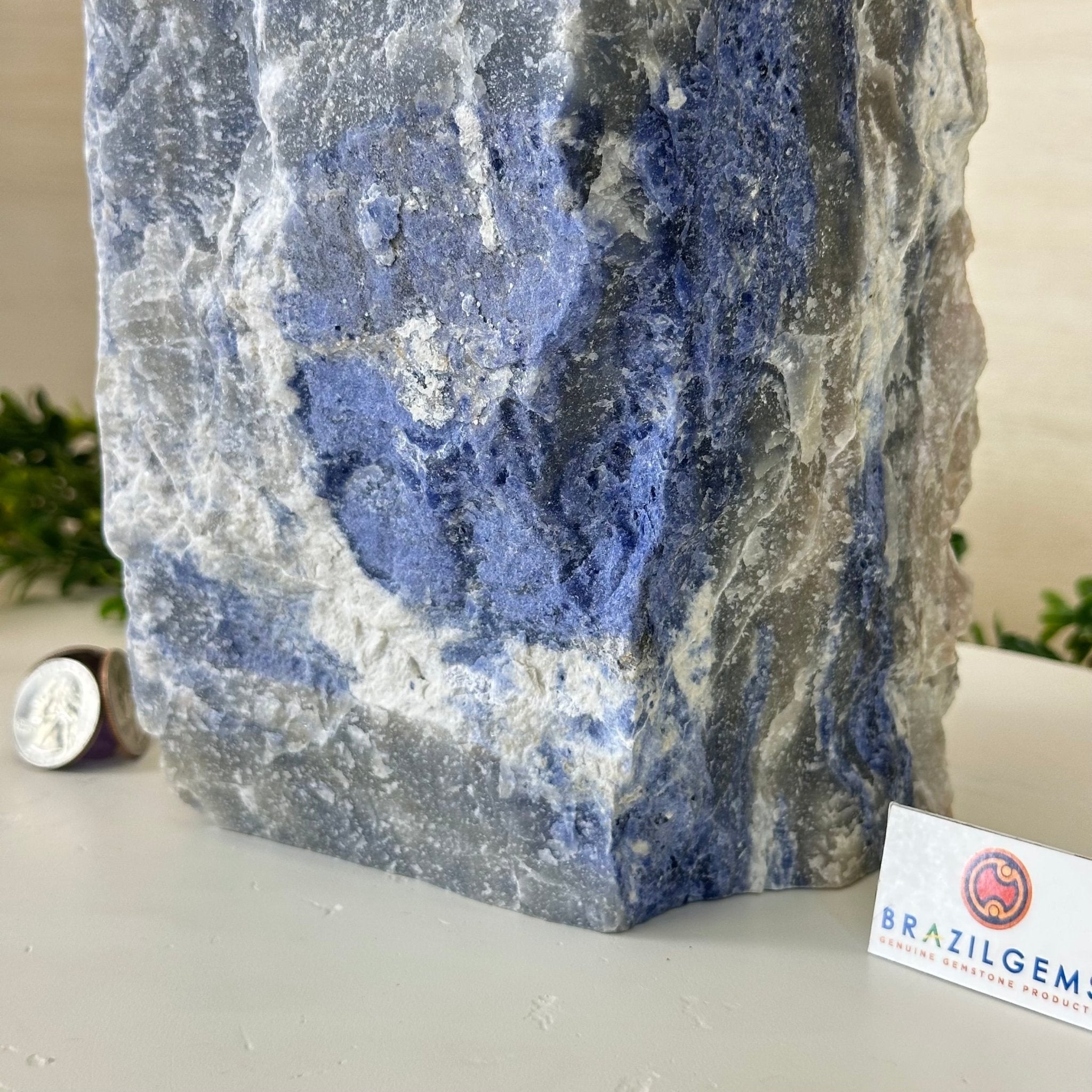 Rough Sodalite Freeform Gemstone, 25.6 lbs & 17.4” Tall 3302SO - 003 - Brazil GemsBrazil GemsRough Sodalite Freeform Gemstone, 25.6 lbs & 17.4” Tall 3302SO - 003Freeform & Unique Shapes3302SO - 003