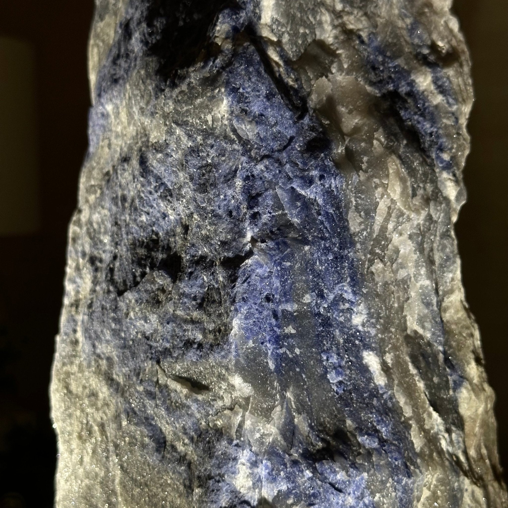 Rough Sodalite Freeform Gemstone, 25.6 lbs & 17.4” Tall 3302SO - 003 - Brazil GemsBrazil GemsRough Sodalite Freeform Gemstone, 25.6 lbs & 17.4” Tall 3302SO - 003Freeform & Unique Shapes3302SO - 003