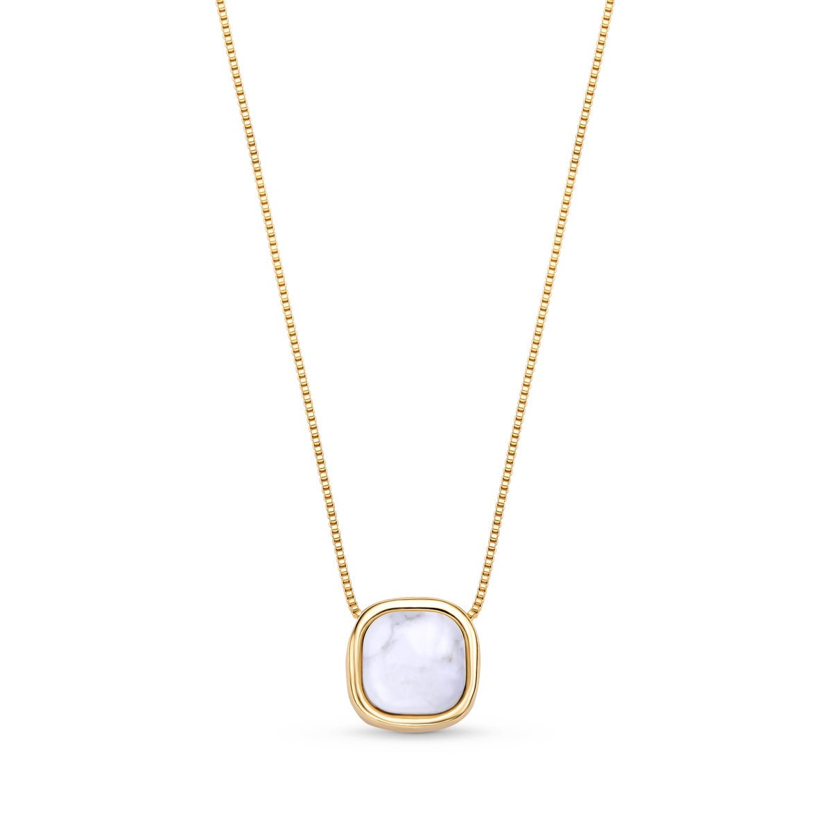 Rounded Square Gold Plated Necklace & Earring Set w/ Natural Gemstones - Brazil GemsBrazil GemsRounded Square Gold Plated Necklace & Earring Set w/ Natural GemstonesNecklace & Earring Set14GP0396 - 114