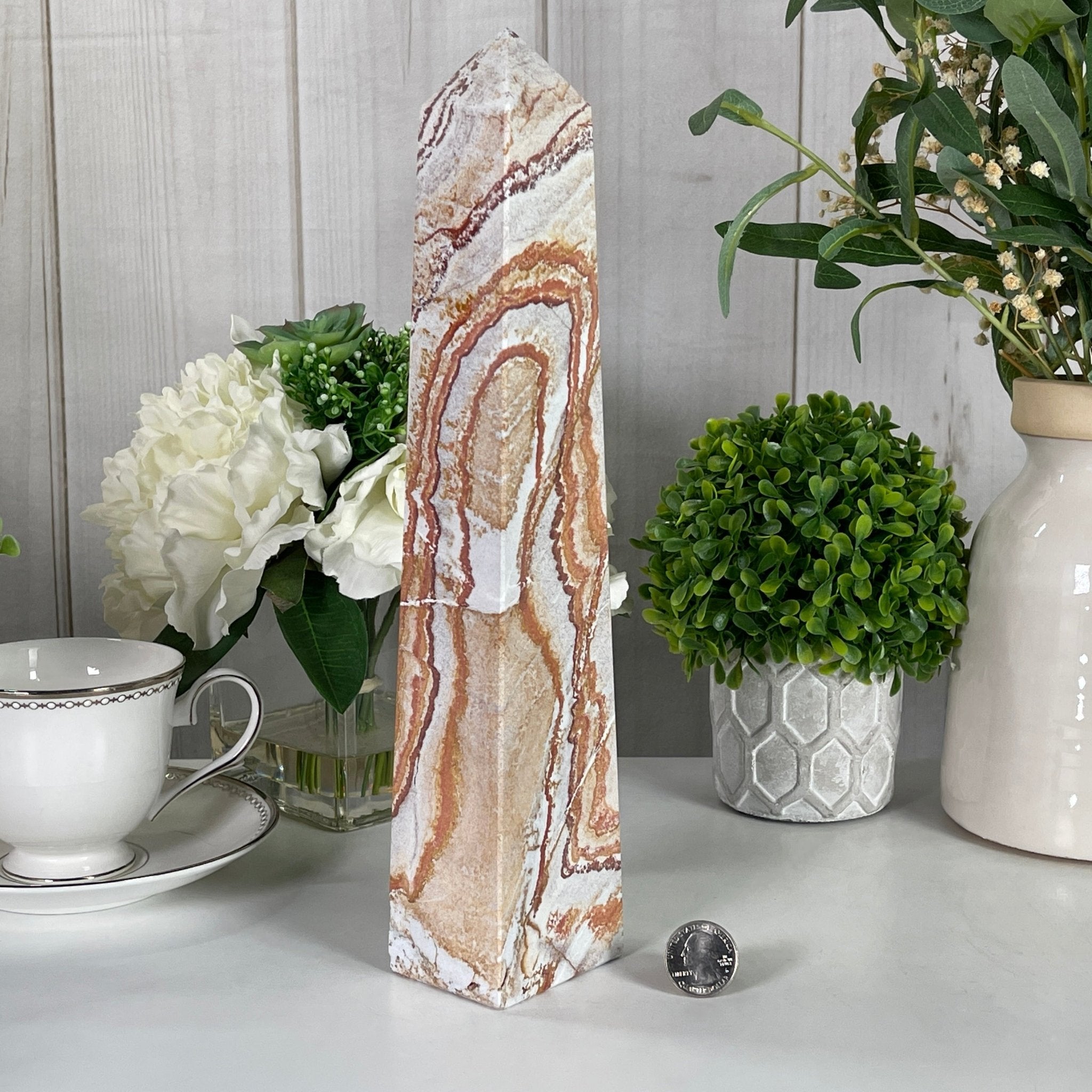 Sandstone Gemstone Obelisk 3.5 lbs & 12" Tall Model #3104SS - 002 - Brazil GemsBrazil GemsSandstone Gemstone Obelisk 3.5 lbs & 12" Tall Model #3104SS - 002Obelisks3104SS - 002