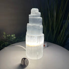 Selenite Tower Crystal Night Light, 2.8 lbs & 8" Tall 5802ST - 007 - Brazil GemsBrazil GemsSelenite Tower Crystal Night Light, 2.8 lbs & 8" Tall 5802ST - 007Night Lights5802ST - 007