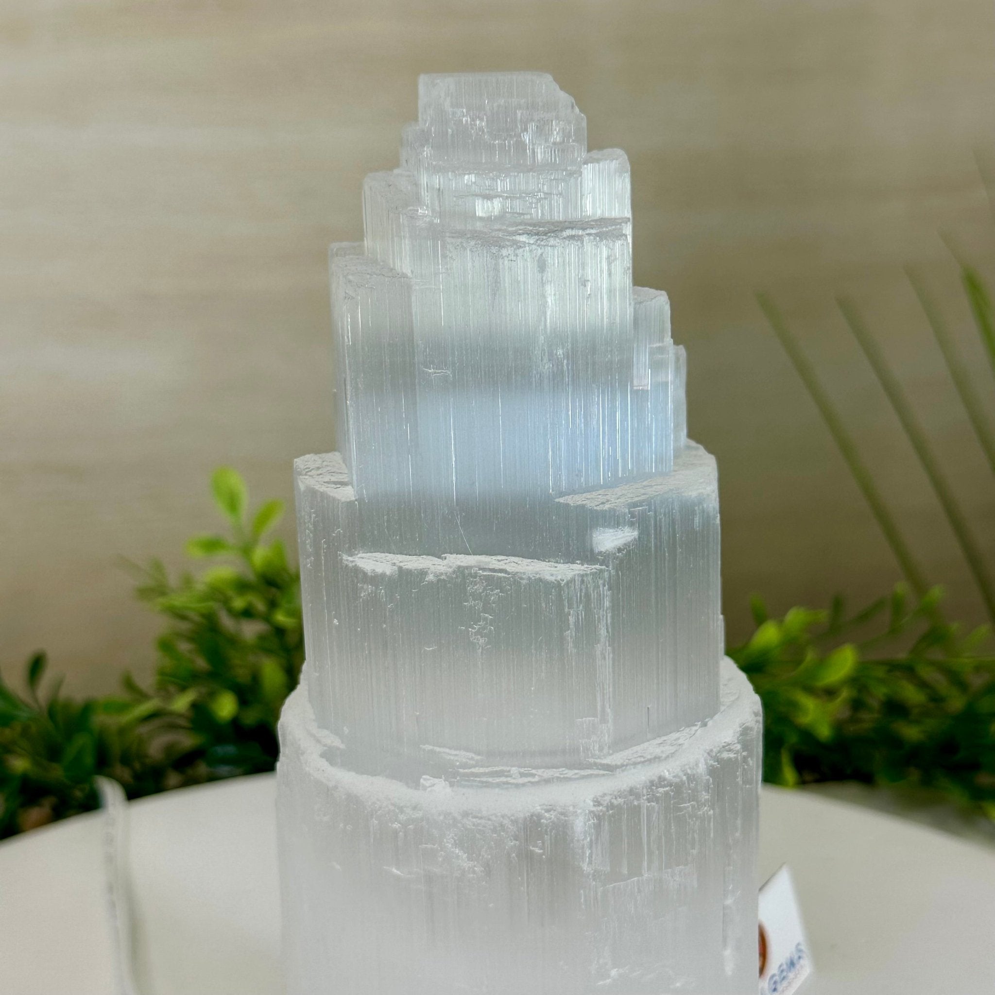 Selenite Tower Crystal Night Light, 3.2 lbs & 7.9" Tall 5802ST - 012 - Brazil GemsBrazil GemsSelenite Tower Crystal Night Light, 3.2 lbs & 7.9" Tall 5802ST - 012Night Lights5802ST - 012