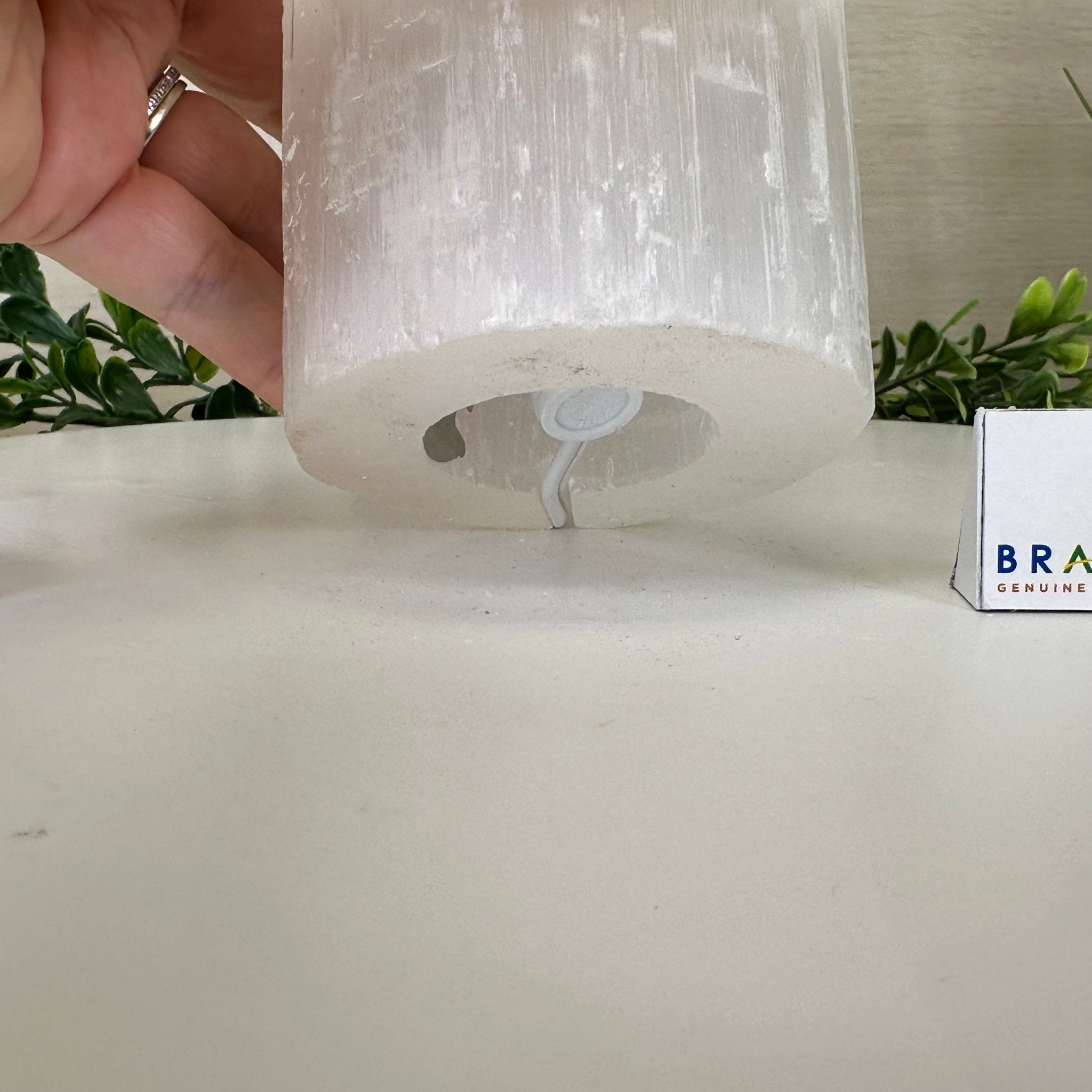 Selenite Tower Crystal Night Light, 3.2 lbs & 7.9" Tall 5802ST - 012 - Brazil GemsBrazil GemsSelenite Tower Crystal Night Light, 3.2 lbs & 7.9" Tall 5802ST - 012Night Lights5802ST - 012