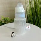 Selenite Tower Crystal Night Light, 3.2 lbs & 7.9" Tall 5802ST - 012 - Brazil GemsBrazil GemsSelenite Tower Crystal Night Light, 3.2 lbs & 7.9" Tall 5802ST - 012Night Lights5802ST - 012