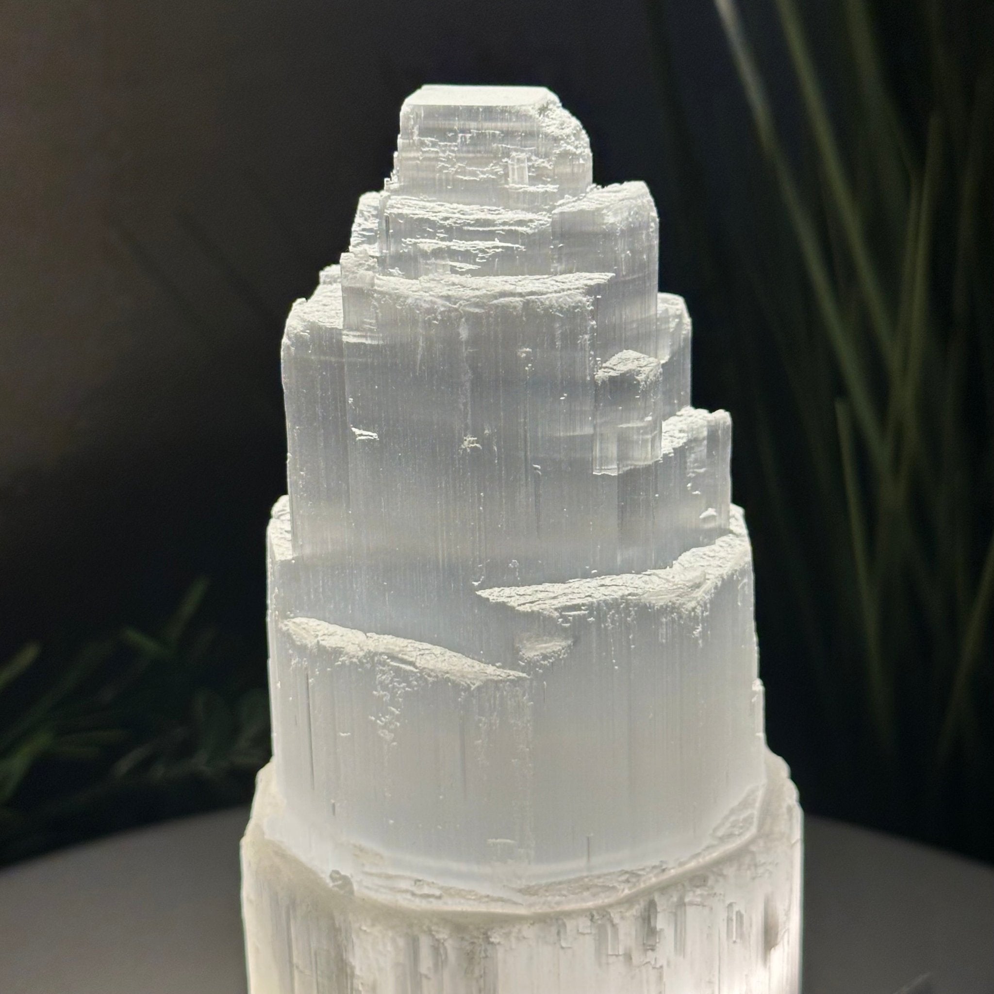 Selenite Tower Crystal Night Light, 3.2 lbs & 7.9" Tall 5802ST - 012 - Brazil GemsBrazil GemsSelenite Tower Crystal Night Light, 3.2 lbs & 7.9" Tall 5802ST - 012Night Lights5802ST - 012