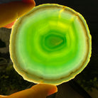 Set of 4 Agate Coasters in Natural, Pink, Green & Blue Dyed color mix, 3.5" to 4.5" each, 4 piece-set Model #5203PINK - Brazil GemsBrazil GemsSet of 4 Agate Coasters in Natural, Pink, Green & Blue Dyed color mix, 3.5" to 4.5" each, 4 piece-set Model #5203PINKCoaster Sets5203PINK