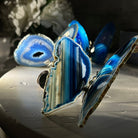 Small Blue Agate "Butterfly Wings", ~4" Length #5049BL - Brazil GemsBrazil GemsSmall Blue Agate "Butterfly Wings", ~4" Length #5049BLAgate Butterfly Wings5049BL-016