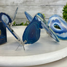 Small Blue Agate "Butterfly Wings", ~4" Length #5049BL - Brazil GemsBrazil GemsSmall Blue Agate "Butterfly Wings", ~4" Length #5049BLAgate Butterfly Wings5049BL-016