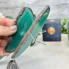 Small Green Agate "Butterfly Wings", ~ 4" Length #5049GR - Brazil GemsBrazil GemsSmall Green Agate "Butterfly Wings", ~ 4" Length #5049GRAgate Butterfly Wings5049GR-015