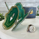 Small Green Agate "Butterfly Wings", ~ 4" Length #5049GR - Brazil GemsBrazil GemsSmall Green Agate "Butterfly Wings", ~ 4" Length #5049GRAgate Butterfly Wings5049GR-015