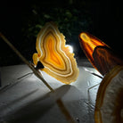 Small Natural Brazilian Agate "Butterfly Wings", ~4" Length #5049NA - Brazil GemsBrazil GemsSmall Natural Brazilian Agate "Butterfly Wings", ~4" Length #5049NAAgate Butterfly Wings5049NA-027