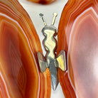 Small Orange Agate "Butterfly Wings", ~4" Length #5049OA - Brazil GemsBrazil GemsSmall Orange Agate "Butterfly Wings", ~4" Length #5049OAAgate Butterfly Wings5049OA-007