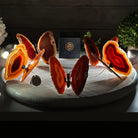 Small Orange Agate "Butterfly Wings", ~4" Length #5049OA - Brazil GemsBrazil GemsSmall Orange Agate "Butterfly Wings", ~4" Length #5049OAAgate Butterfly Wings5049OA-007