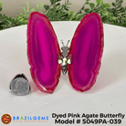 Small Pink Agate "Butterfly Wings", ~4" Length #5049PA - Brazil GemsBrazil GemsSmall Pink Agate "Butterfly Wings", ~4" Length #5049PAAgate Butterfly Wings5049PA - 026