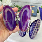 Small Purple Agate "Butterfly Wings", ~4" Length #5049PU - Brazil GemsBrazil GemsSmall Purple Agate "Butterfly Wings", ~4" Length #5049PUAgate Butterfly Wings5049PU-011