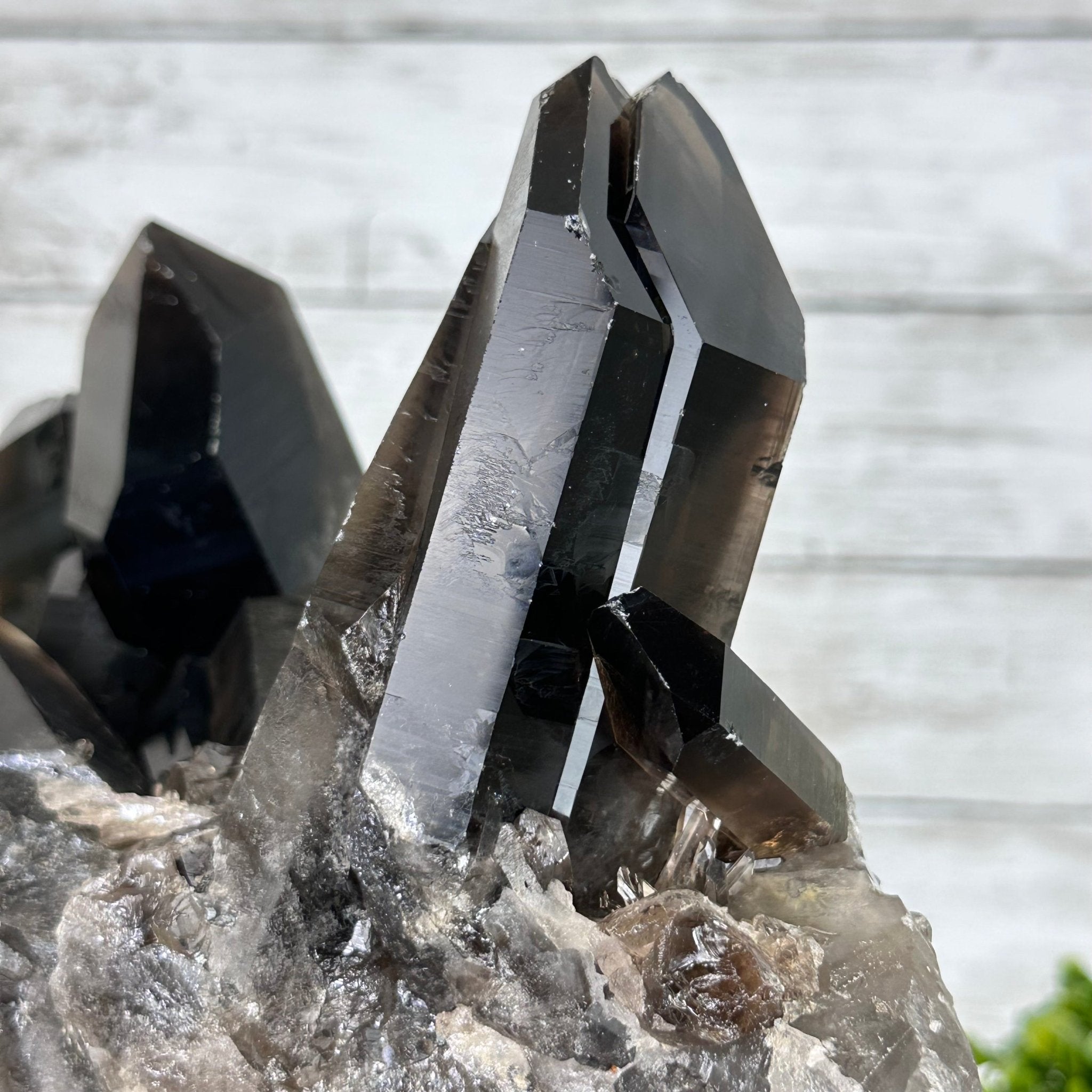 Smoky Quartz Cluster on a Metal Stand, 11.7 lbs & 12.5" Tall #5700-0014 - Brazil GemsBrazil GemsSmoky Quartz Cluster on a Metal Stand, 11.7 lbs & 12.5" Tall #5700-0014Clusters on Fixed Bases5700-0014