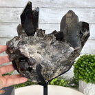 Smoky Quartz Cluster on a Metal Stand, 11.7 lbs & 12.5" Tall #5700-0014 - Brazil GemsBrazil GemsSmoky Quartz Cluster on a Metal Stand, 11.7 lbs & 12.5" Tall #5700-0014Clusters on Fixed Bases5700-0014
