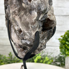 Smoky Quartz Cluster on a Metal Stand, 11.7 lbs & 12.5" Tall #5700-0014 - Brazil GemsBrazil GemsSmoky Quartz Cluster on a Metal Stand, 11.7 lbs & 12.5" Tall #5700-0014Clusters on Fixed Bases5700-0014