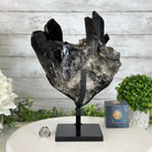 Smoky Quartz Cluster on a Metal Stand, 11.7 lbs & 12.5" Tall #5700-0014 - Brazil GemsBrazil GemsSmoky Quartz Cluster on a Metal Stand, 11.7 lbs & 12.5" Tall #5700-0014Clusters on Fixed Bases5700-0014