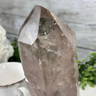 Smoky Quartz Crystal Point on a Metal Stand, 8.1" Tall Model #3122SQ-004 by Brazil Gems - Brazil GemsBrazil GemsSmoky Quartz Crystal Point on a Metal Stand, 8.1" Tall Model #3122SQ-004 by Brazil GemsCrystal Points3122SQ-004