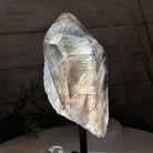 Smoky Quartz Crystal Point on a Metal Stand, 8.5" Tall Model #3122SQ-005 by Brazil Gems - Brazil GemsBrazil GemsSmoky Quartz Crystal Point on a Metal Stand, 8.5" Tall Model #3122SQ-005 by Brazil GemsCrystal Points3122SQ-005