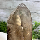 Smoky Quartz Crystal Point on a Metal Stand, 8.5" Tall Model #3122SQ-005 by Brazil Gems - Brazil GemsBrazil GemsSmoky Quartz Crystal Point on a Metal Stand, 8.5" Tall Model #3122SQ-005 by Brazil GemsCrystal Points3122SQ-005