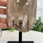 Smoky Quartz Crystal Point on a Metal Stand, 8.5" Tall Model #3122SQ-007 by Brazil Gems - Brazil GemsBrazil GemsSmoky Quartz Crystal Point on a Metal Stand, 8.5" Tall Model #3122SQ-007 by Brazil GemsCrystal Points3122SQ-007